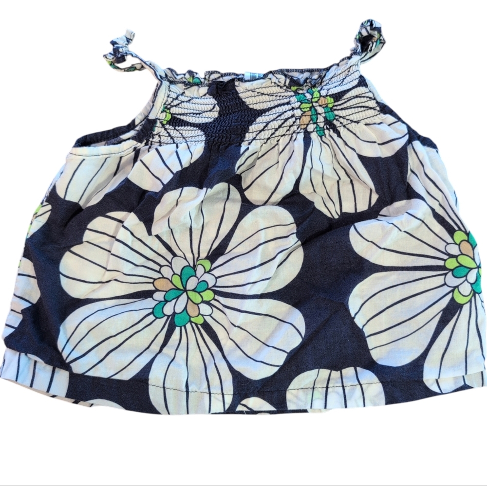 🍁2/$7🍁 CARTER'S Navy And White Floral Summer Top